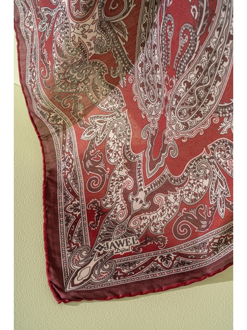 Bordo Kadın Spring Soft Carissa Eşarp-1