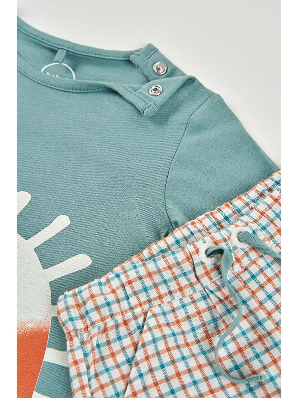 Güneş Desenli 2'li Takım 6-24 Ay Yeşil-6