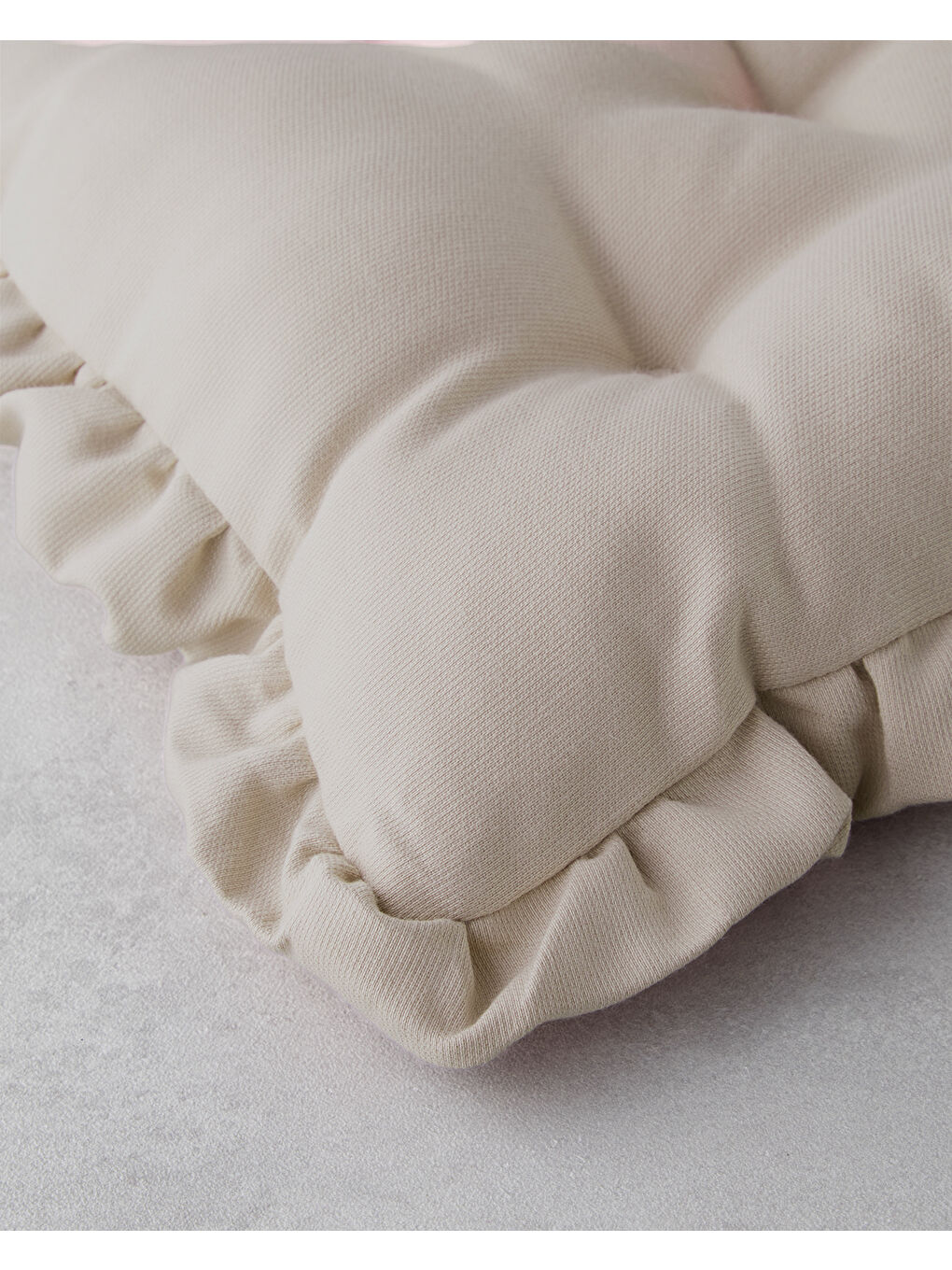 Soft Cozy Sandalye Minderi 40x40 cm Bej-1