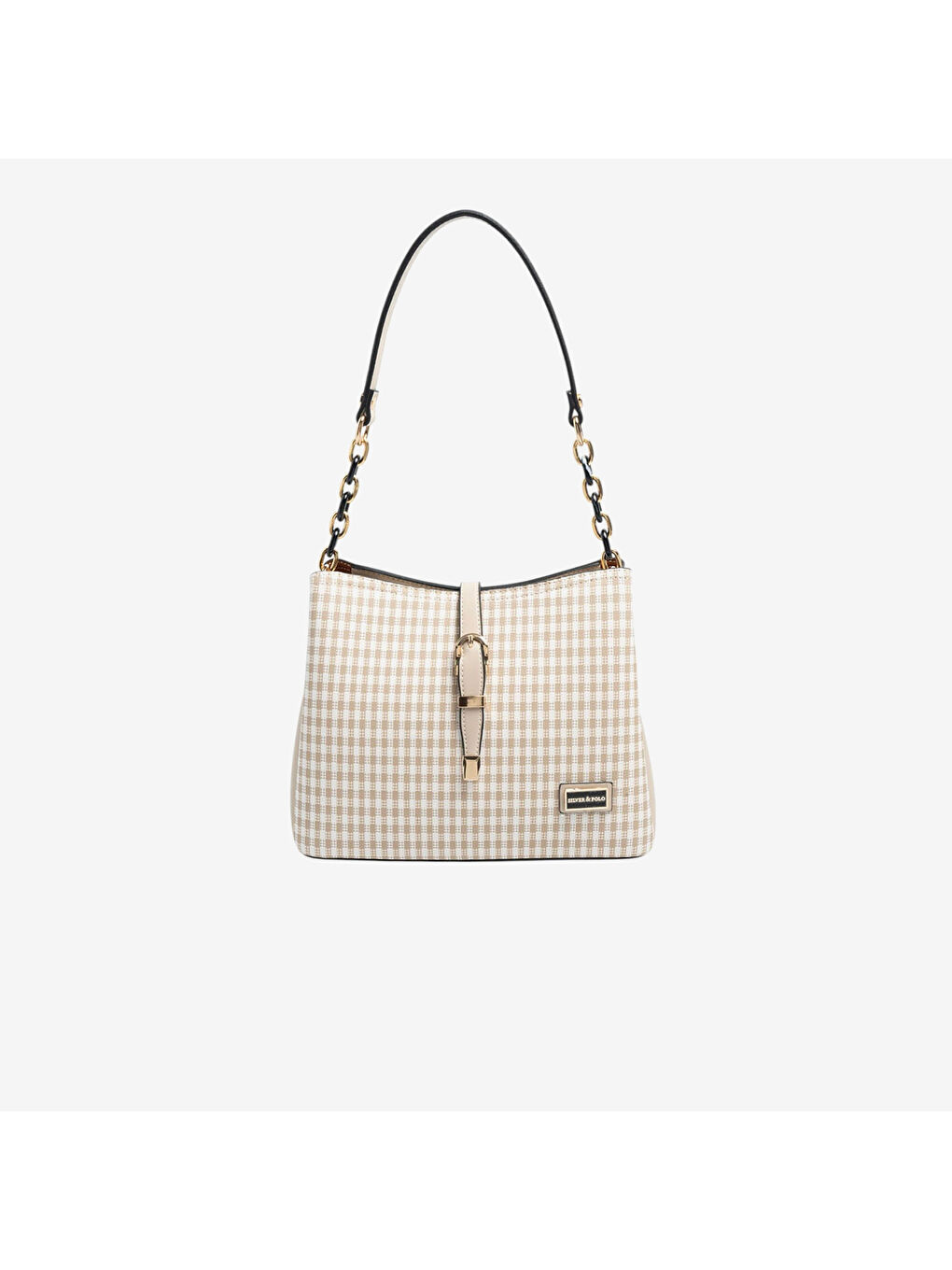 Kadın SP974-M191 SILVER POLO Omuz Çantası Kum Beji-Kum Beji