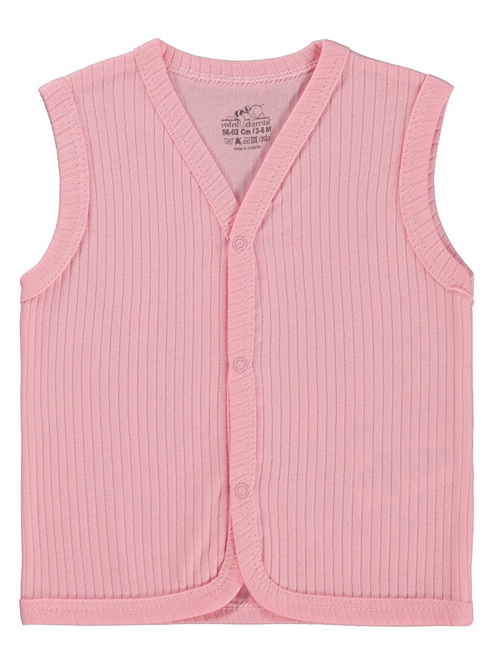 Basic 2'li Set 3-12 Ay Yelek - Pembe-2