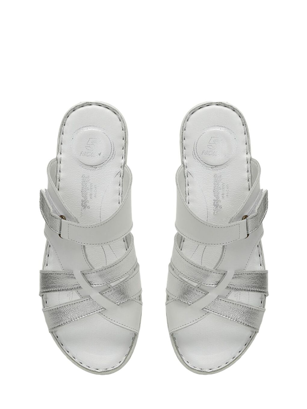 105122.Z4FX Beyaz Kadın Terlik-3