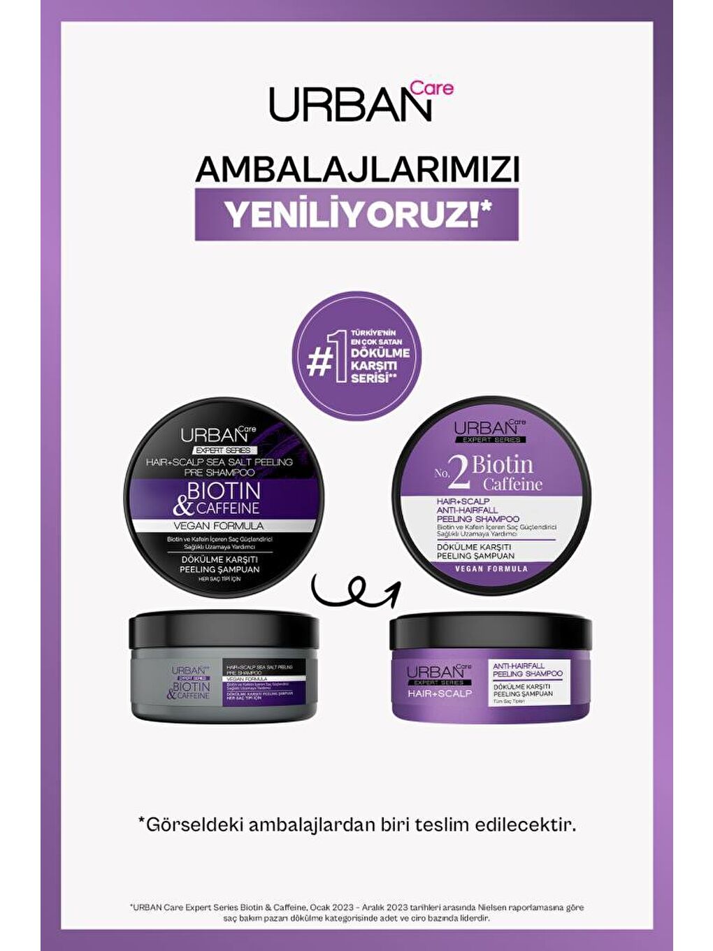 Urban Care Expert Biotin ve Kafein Dökülme Karşıtı Arındırıcı Peeling Şampuan-Vegan-200 ML - 2