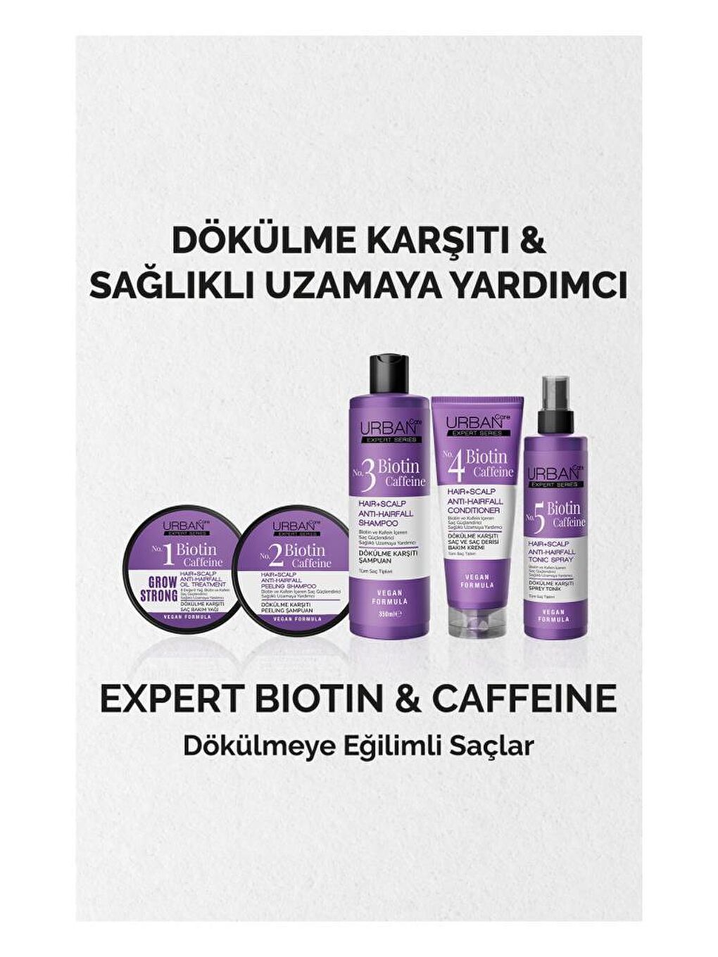 Urban Care Expert Biotin ve Kafein Dökülme Karşıtı Arındırıcı Peeling Şampuan-Vegan-200 ML - 3