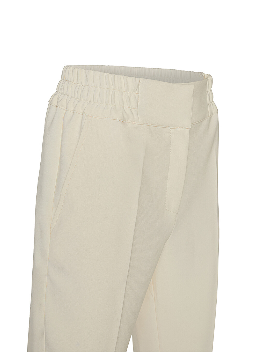 Beyaz Kemik Basic Pantolon-1
