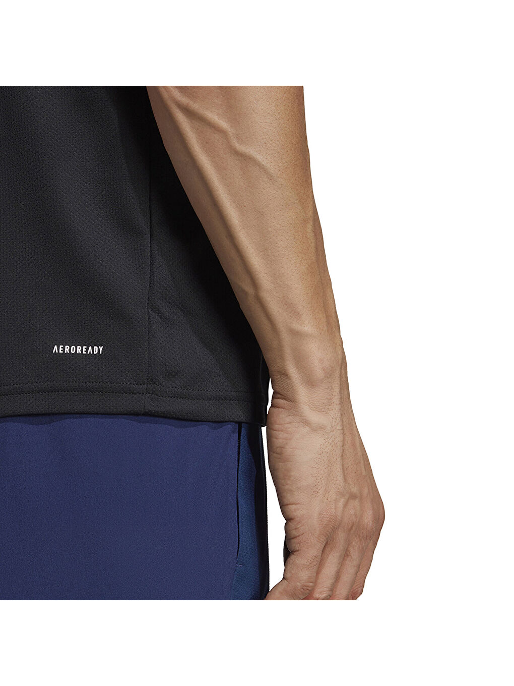 Training Essentials Base Erkek Siyah Yuvarlak Yaka Spor Tişört-3