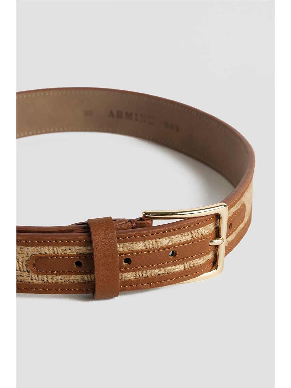 Kahverengi Hasır Kemer 25Yd009 Taba-2