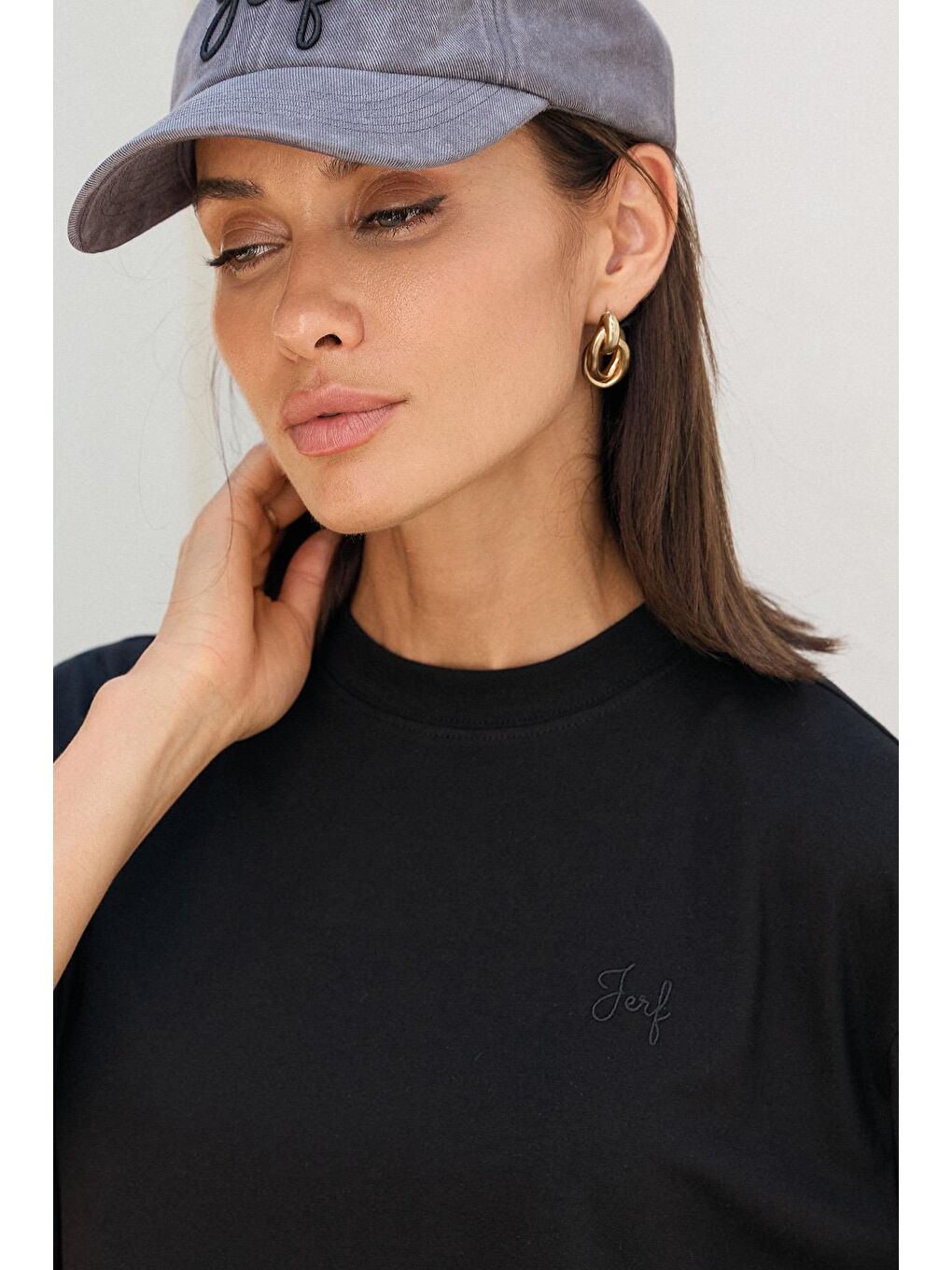 Siyah Üst Giyim, T-shirt, Aura-1