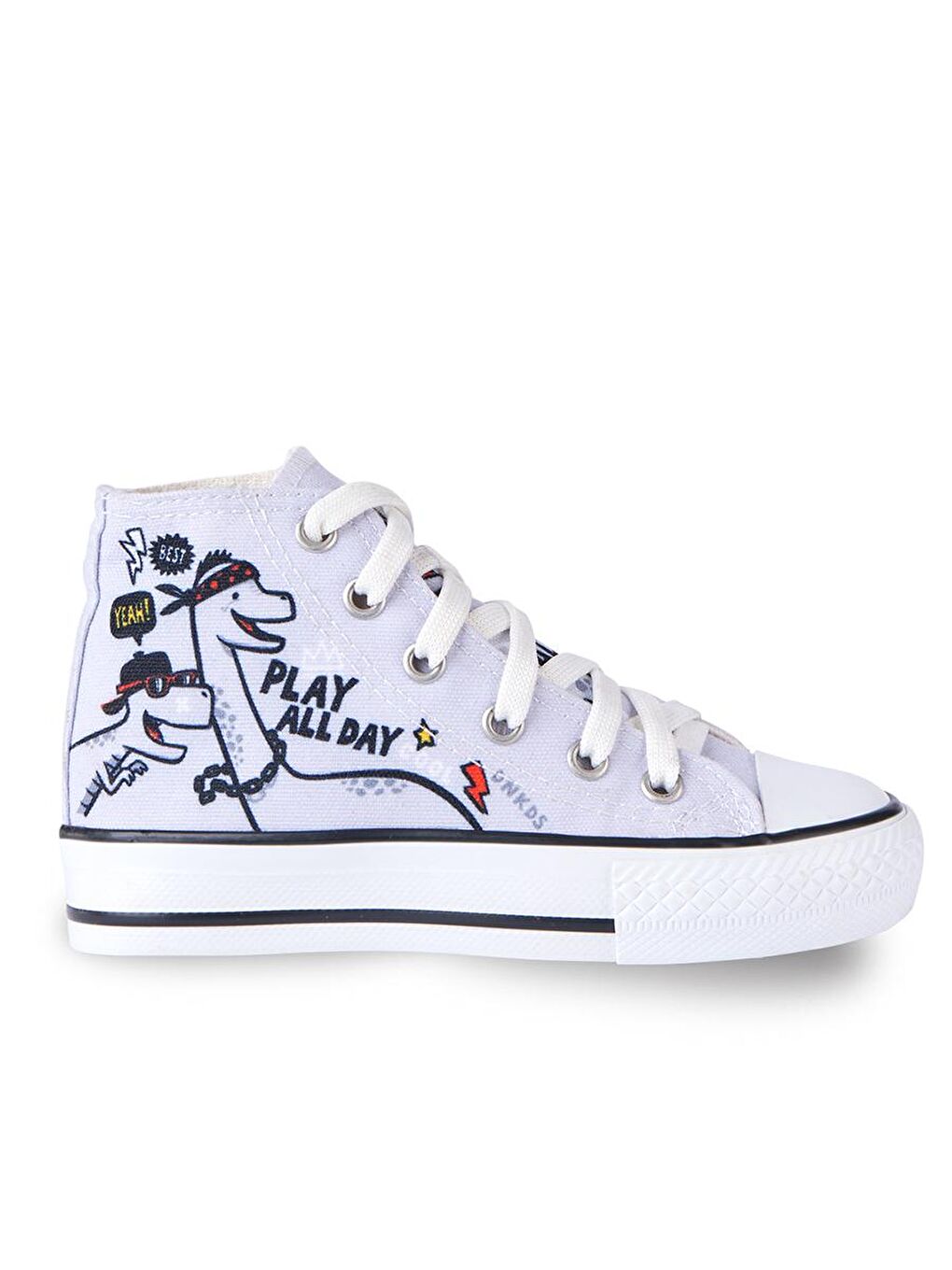 Denokids Gri Play Allday Erkek Çocuk Sneakers Spor Ayakkabı - 3