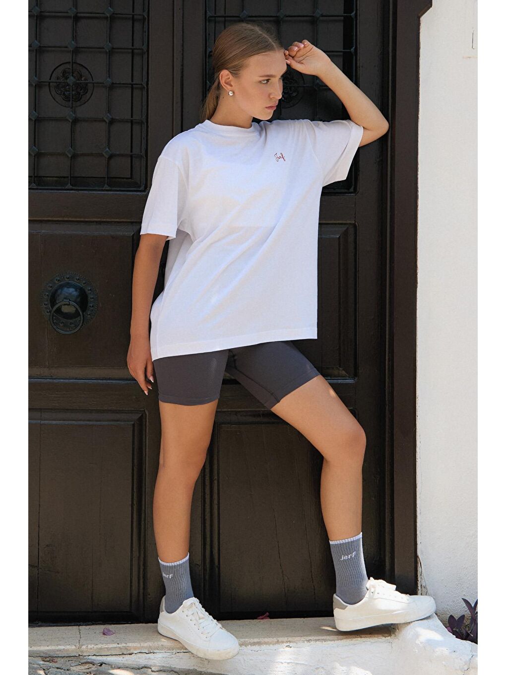 Beyaz Üst Giyim, T-shirt, Aura-1