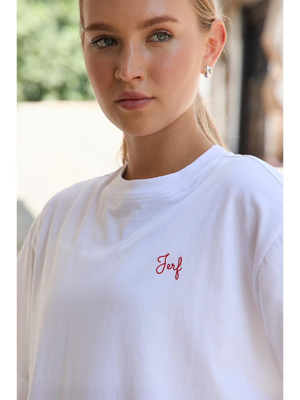 Beyaz Üst Giyim, T-shirt, Aura-2