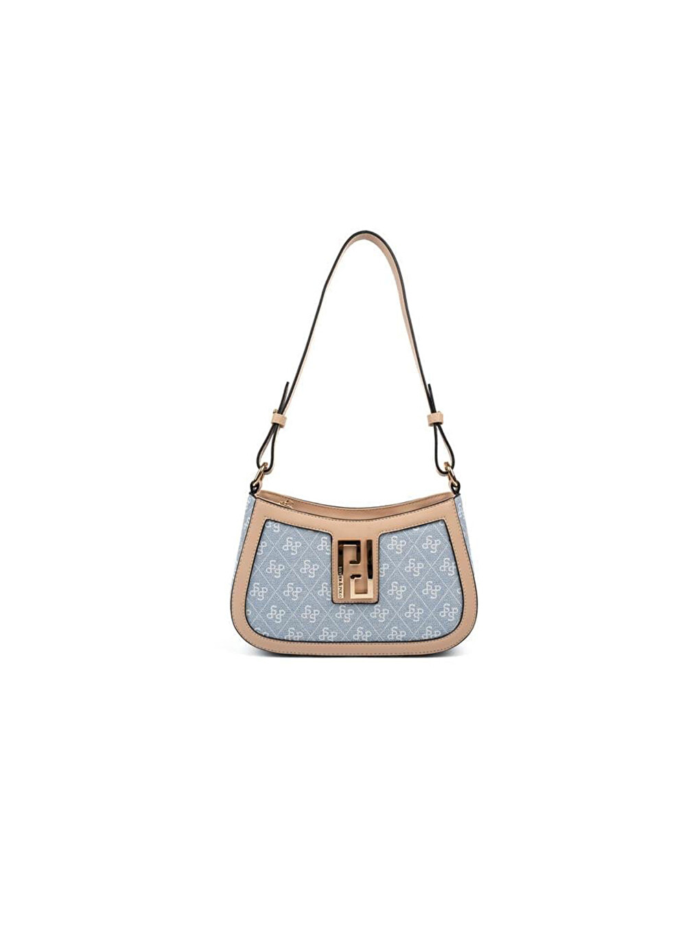 Lacivert Kadın SP1132-M178 SILVER POLO Omuz Çantası Mavi-Ten