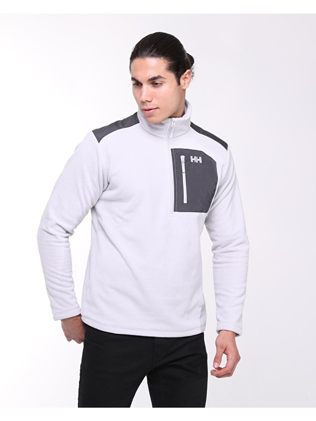 Helly Hansen Açık Gri Block Halfzip Erkek Yarım Fermuarlı Polar HHA..12008.853 Gri - 2