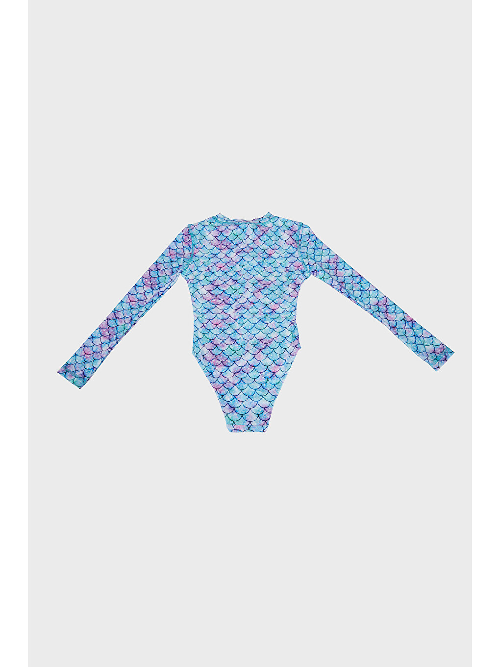 Mor Miranda Long Sleeve Desenli Uv Korumalı Mayo Sm2611001405-1