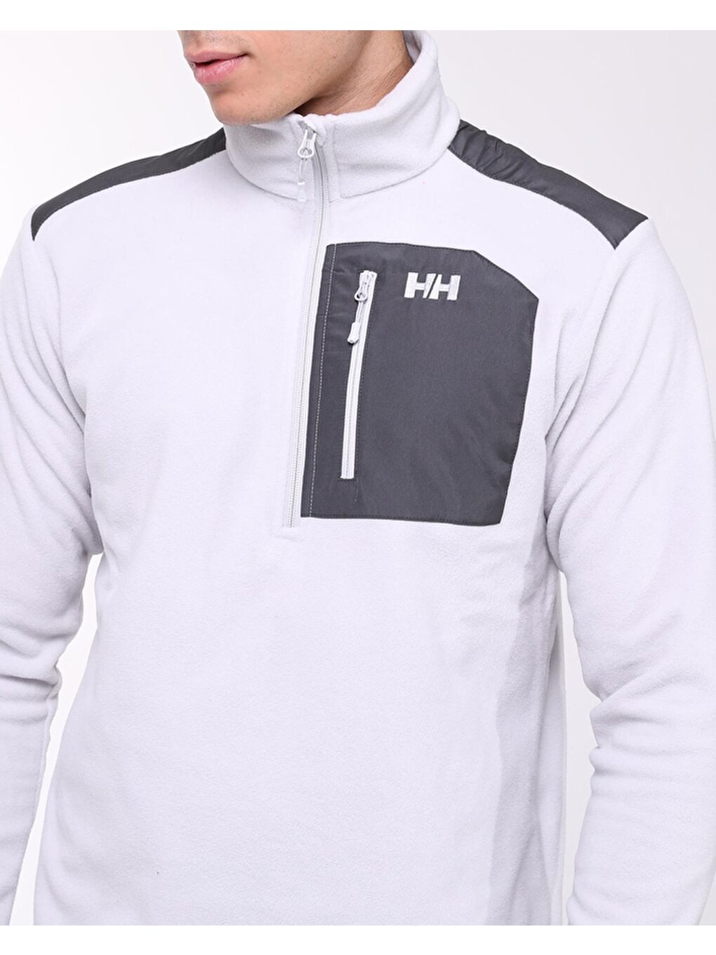 Helly Hansen Açık Gri Block Halfzip Erkek Yarım Fermuarlı Polar HHA..12008.853 Gri - 3