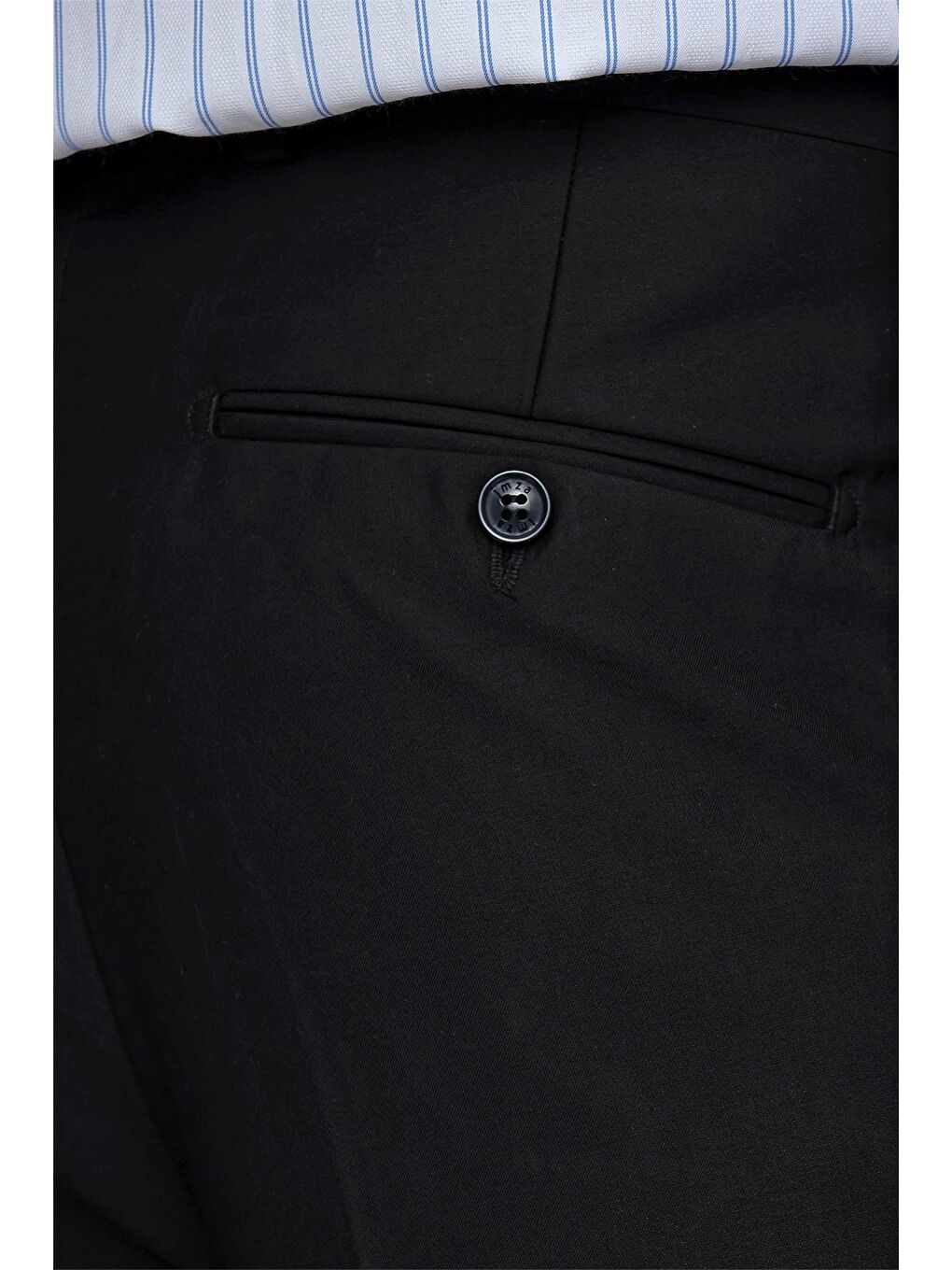 Siyah Esnek Yandan Cepli Comfort Fit Classic Erkek Pantolon 1003240005-5