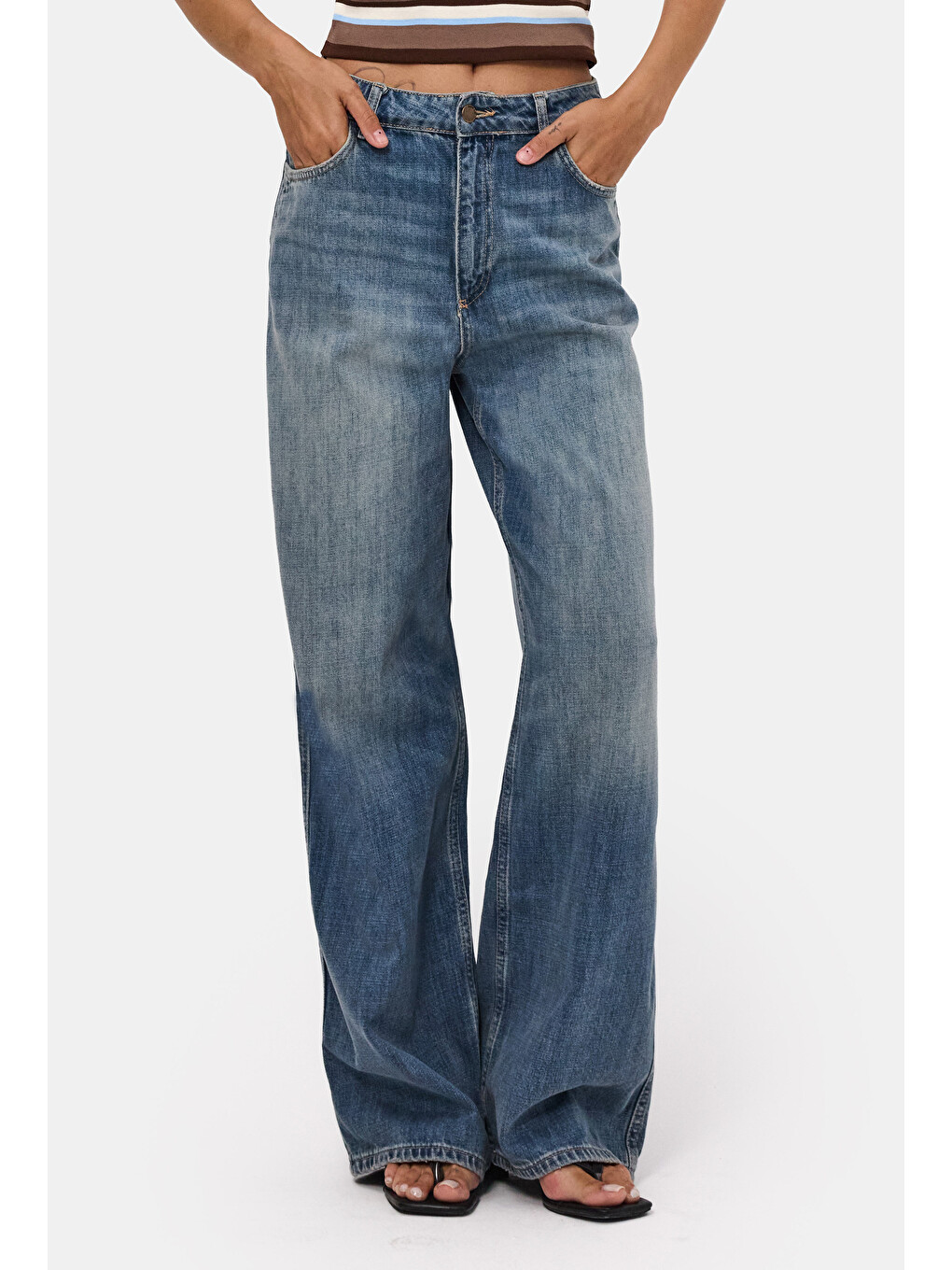 Mavi Kadın T.Kot Rengi 4w6-31 Low Rise Straight Fit Denim Jean