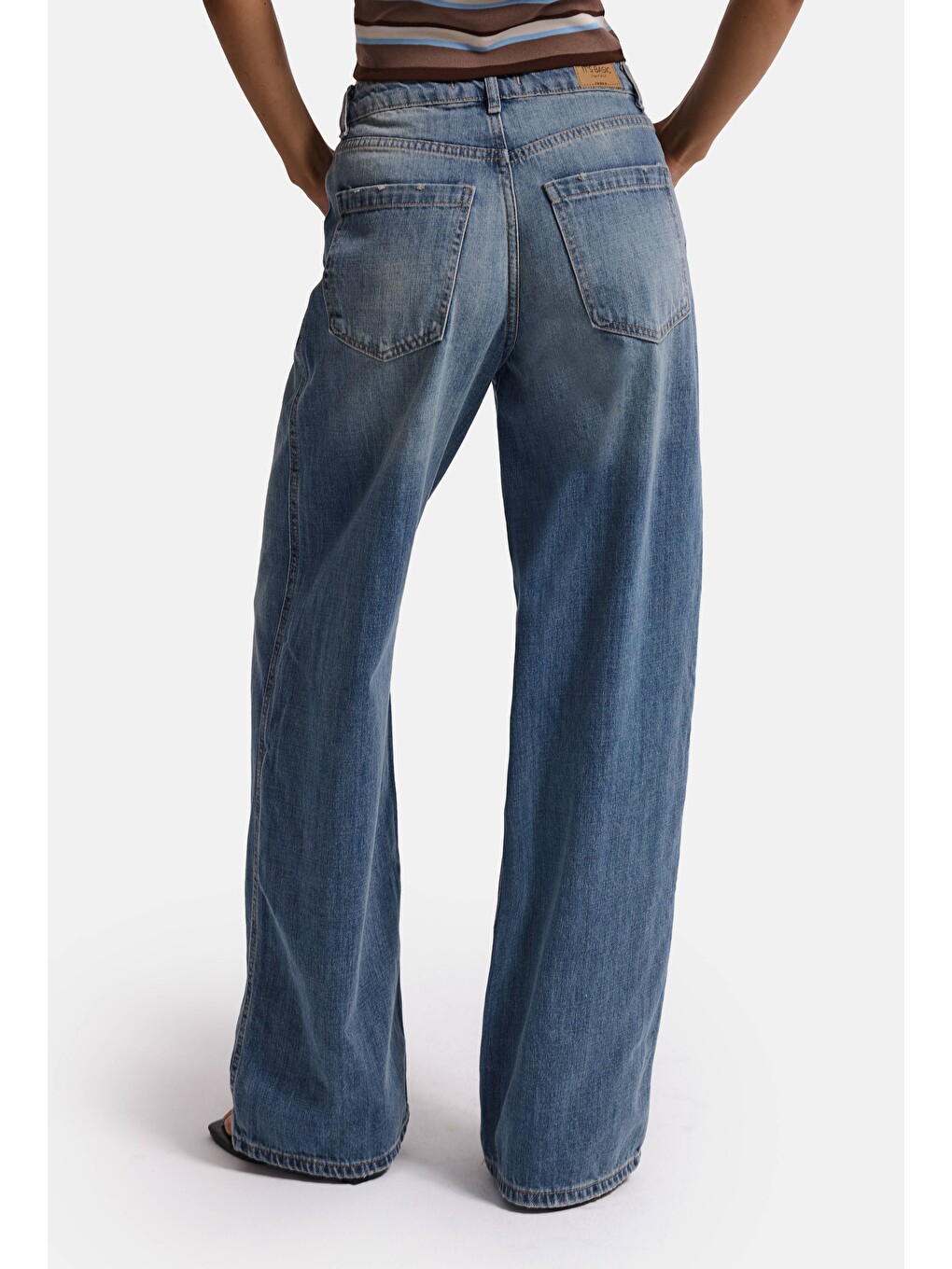 Mavi Kadın T.Kot Rengi 4w6-31 Low Rise Straight Fit Denim Jean-1