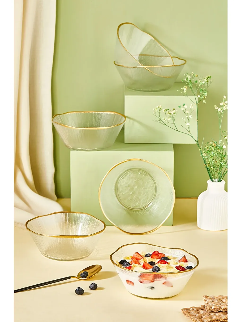 Renksiz Ekol 6 Parça Kase Seti