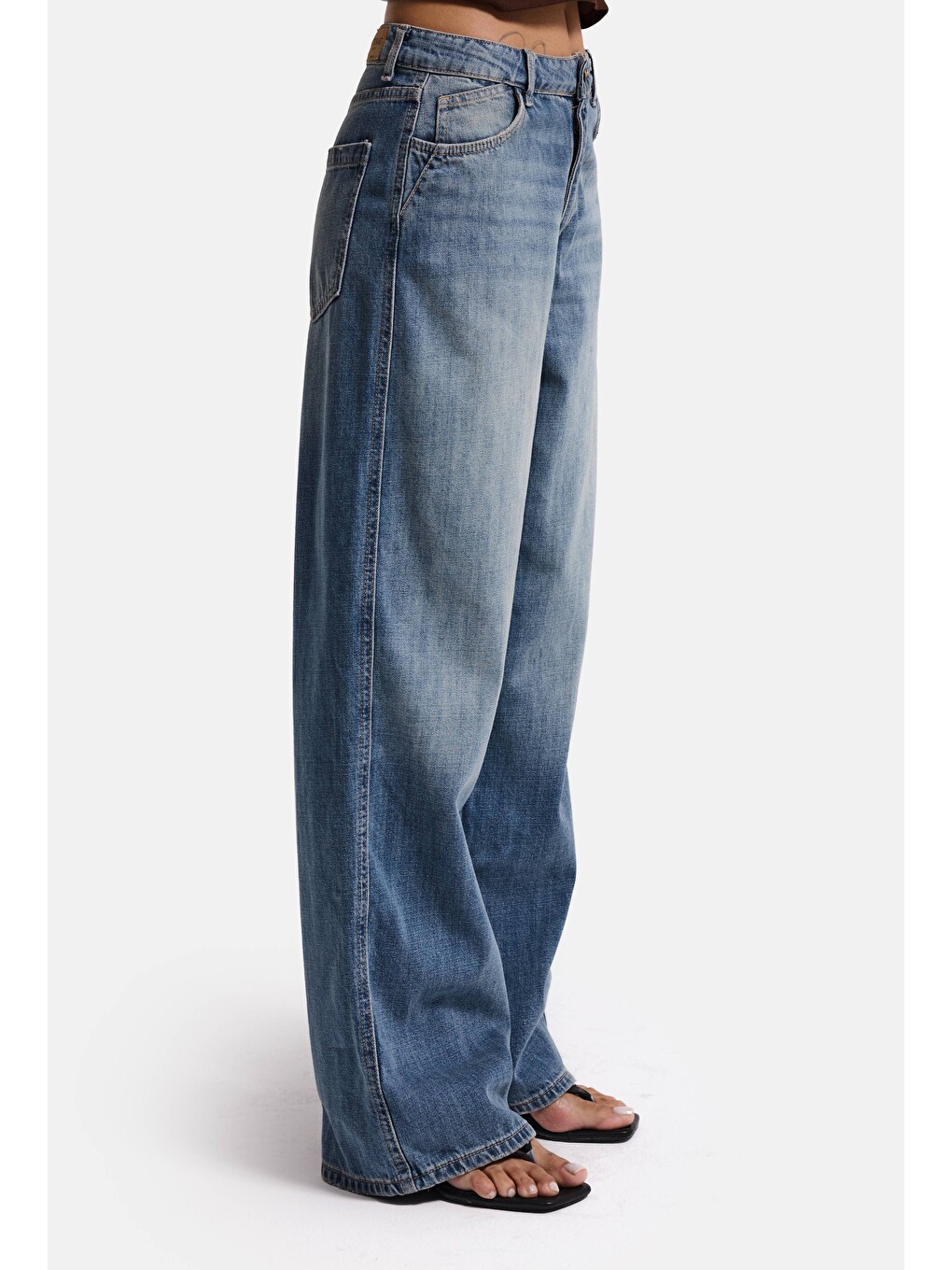 Mavi Kadın T.Kot Rengi 4w6-31 Low Rise Straight Fit Denim Jean-4