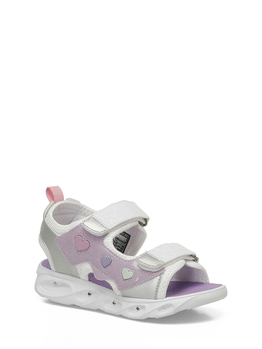 Gri ASRAN P 5FX Gümüş Kız Çocuk Sandalet-1