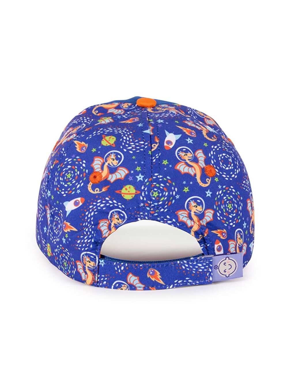 Ponix 7-10 Yaş Erkek Şapkası - Ejderha Temalı, Simli, Mavi-Yeşil, Ayarlanabilir Yazlık-2