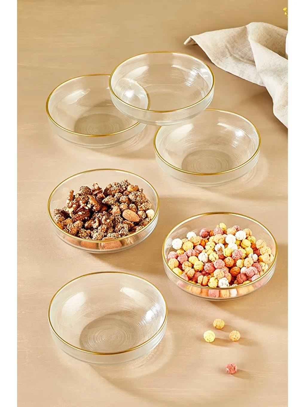 Renksiz IP 6 Parça Kase Seti-2