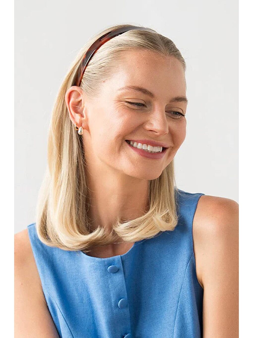 Kahverengi Kaplumbağa Sırtı Desenli Asetat Taç-1