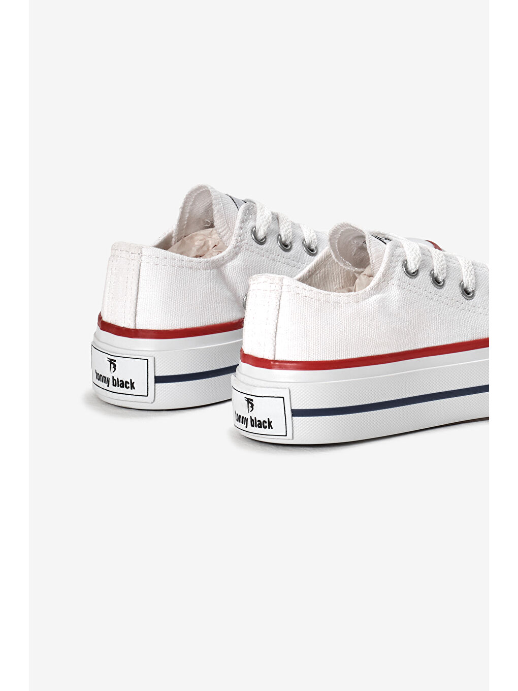 Çocuk Unisex Beyaz Termo Kalın Taban Bağcıklı Keten Spor Ayakkabı-4