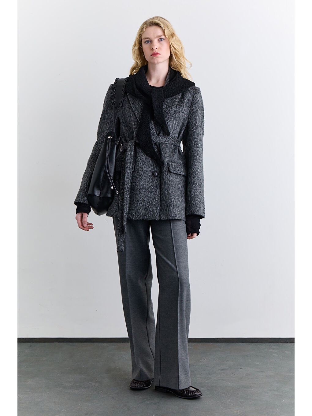 Dara Kaşe Blazer Antrasit-3