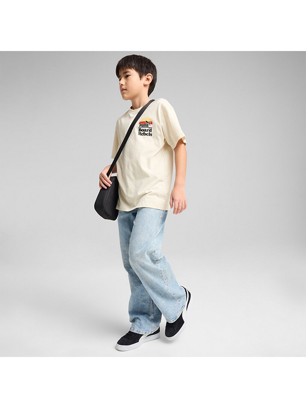 Mid 90s Graphic IV Erkek Çocuk Ekru Tişört-2