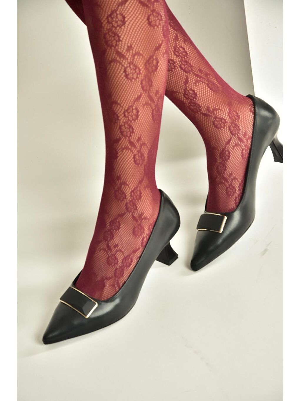 Siyah Kadın Topuklu Ayakkabı V250521109-3