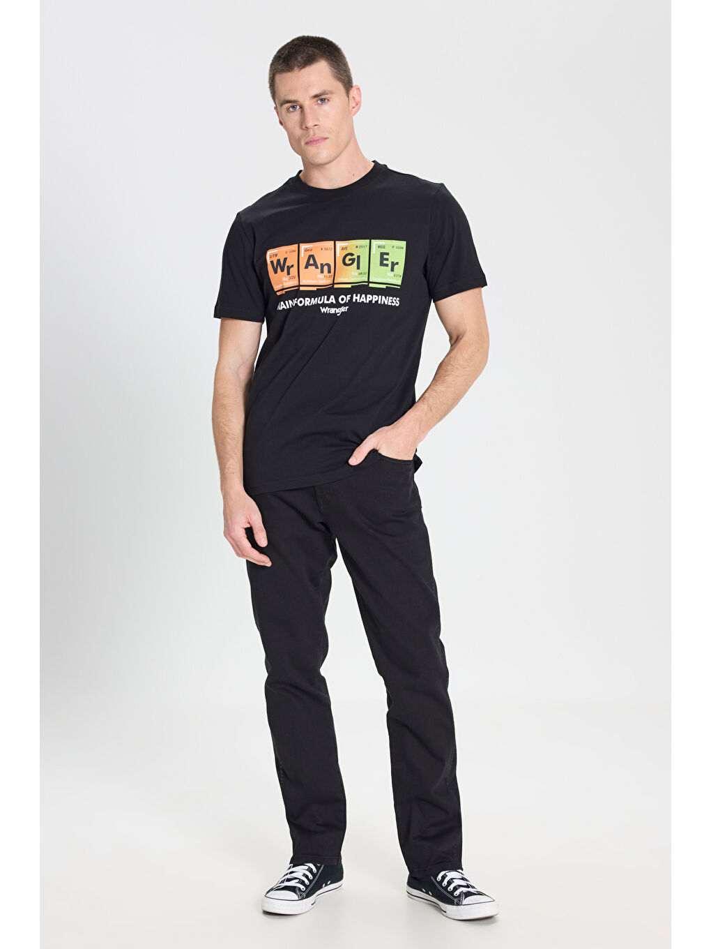 Regular Fit Normal Kesim Bisiklet Yaka Siyah Tişört-3