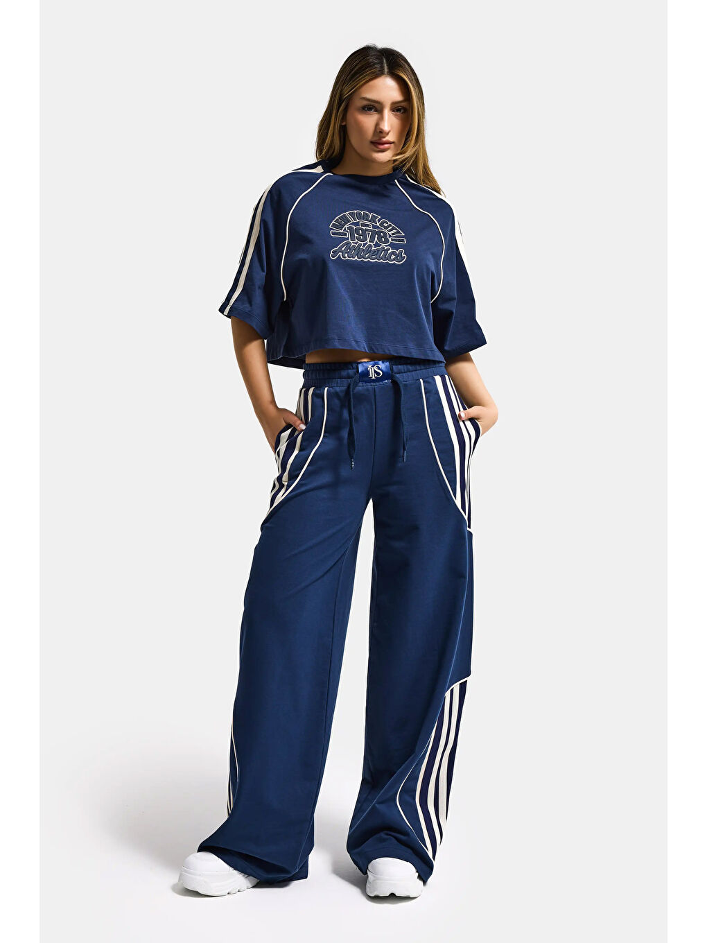 Kadın Lacivert s6-56 Alt Üst 2'li Tasarım Takım