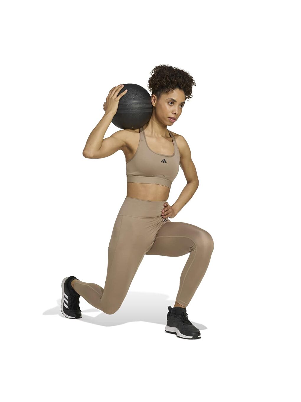 Optime Essentials Pow 7/8 Kadın Bej Tayt-2