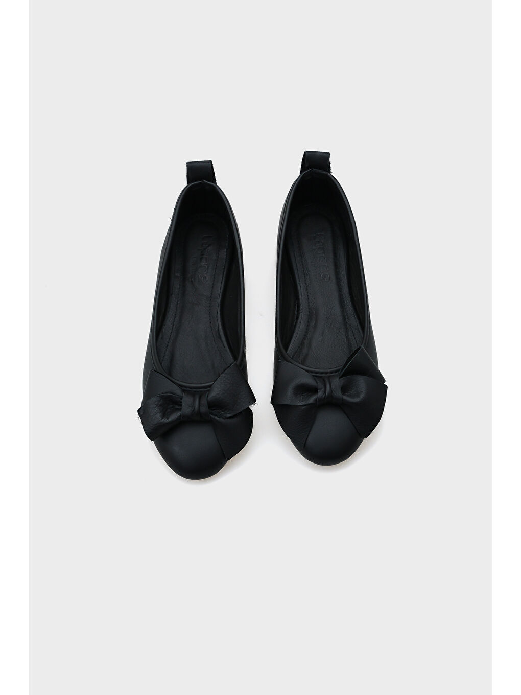 Siyah Bliss Kadın Hakiki Deri Fiyonk Aksesuarlı Babet-5