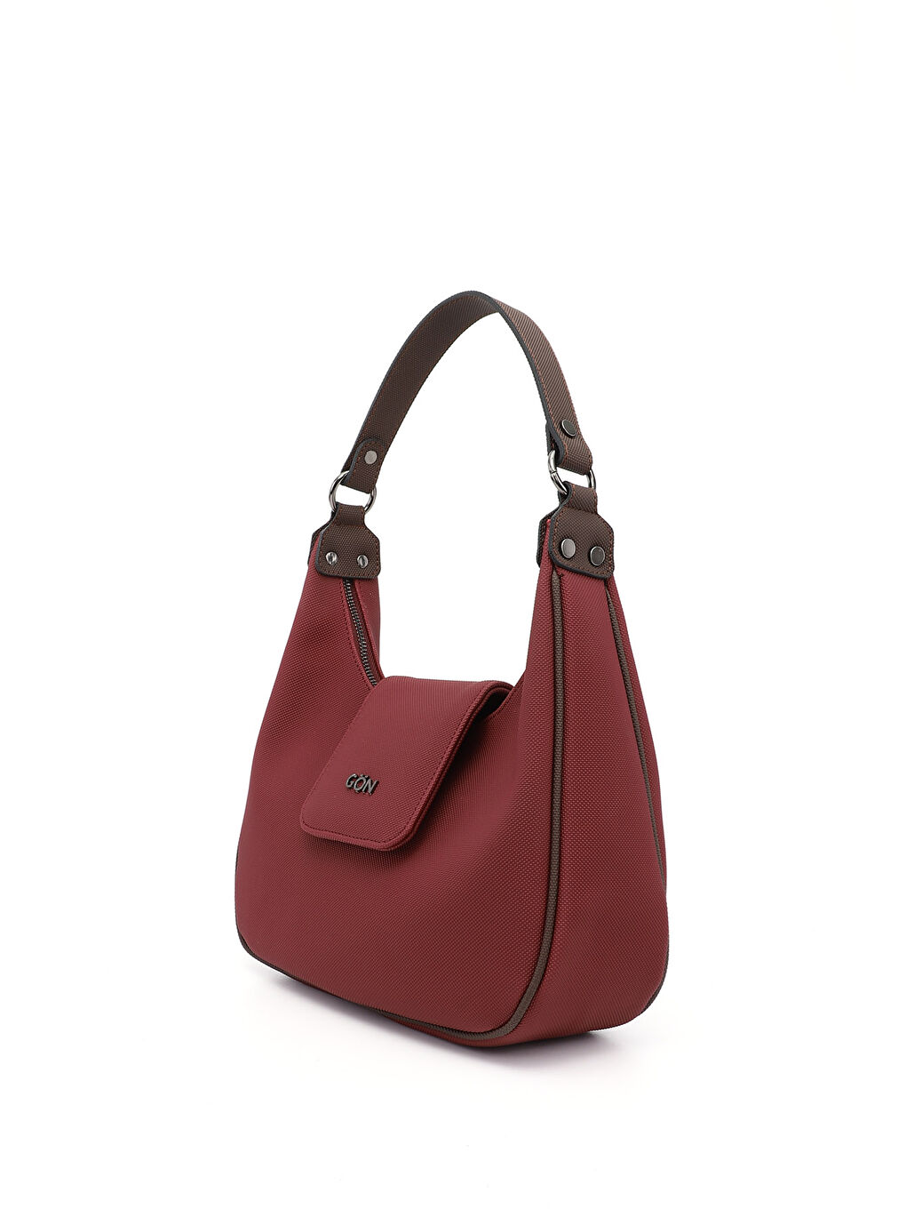 Bordo Kadın KOYU BORDO Uzun Askılı Omuz Çantası-2