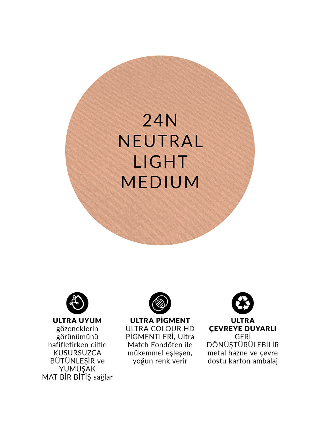 Ultra Colour Kompakt Pudra 24N Neutral Light Medium-2