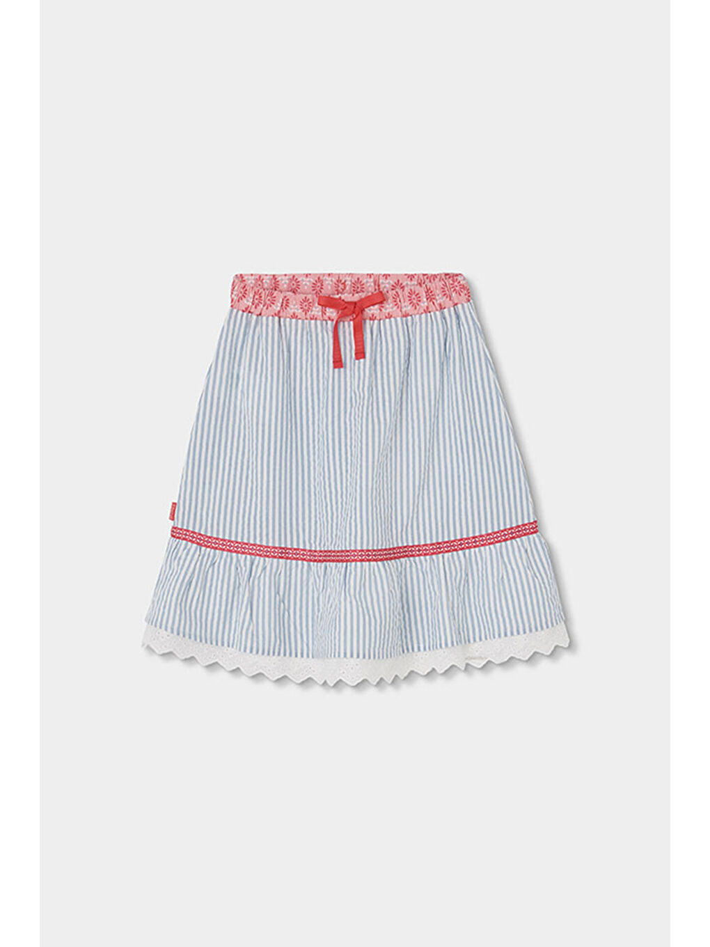 Karışık Çiçek Nakışlı Etek 2-6 Yaş Çok Renkli