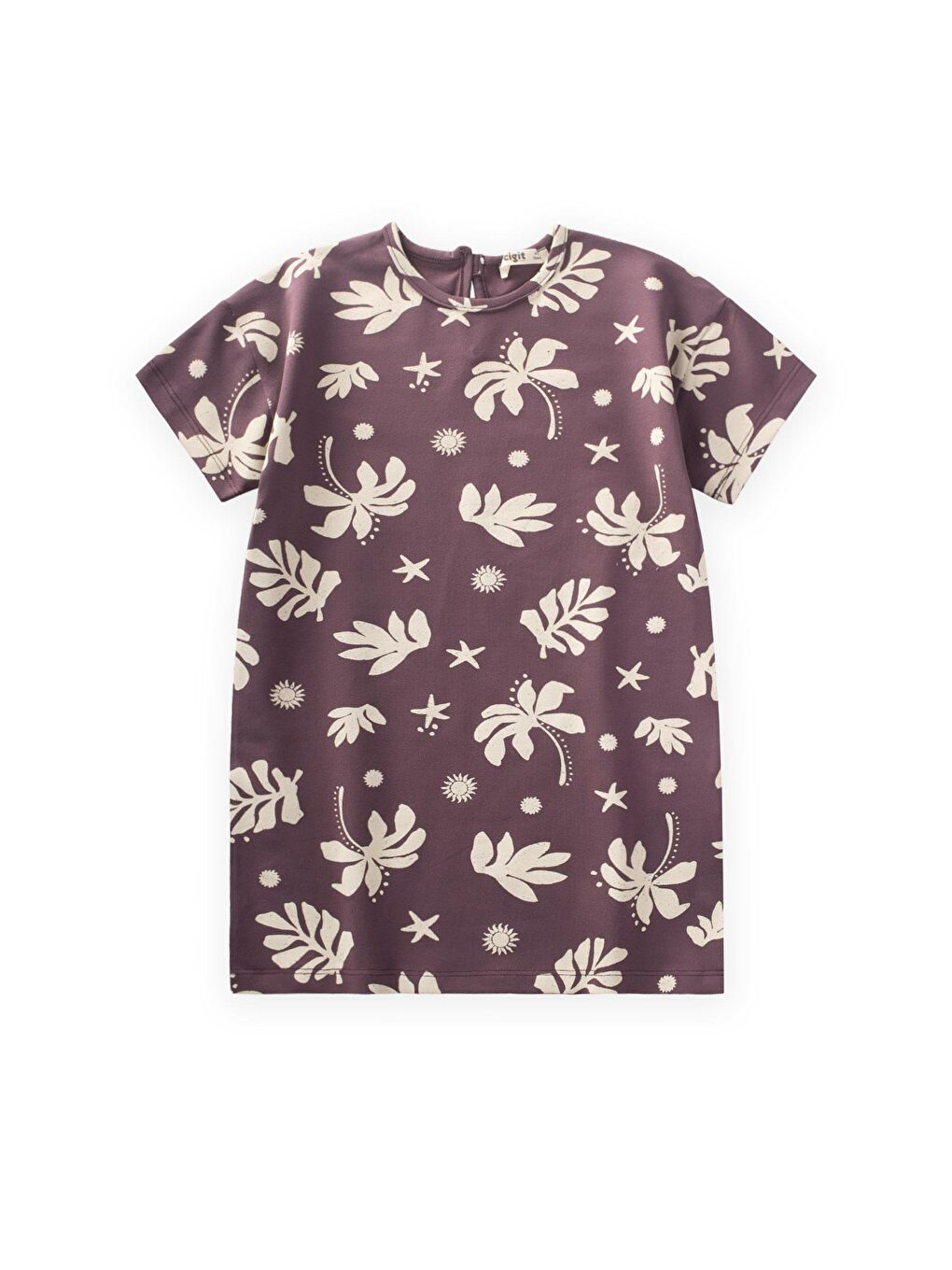 Mürdüm Kız Çocuk Tişört