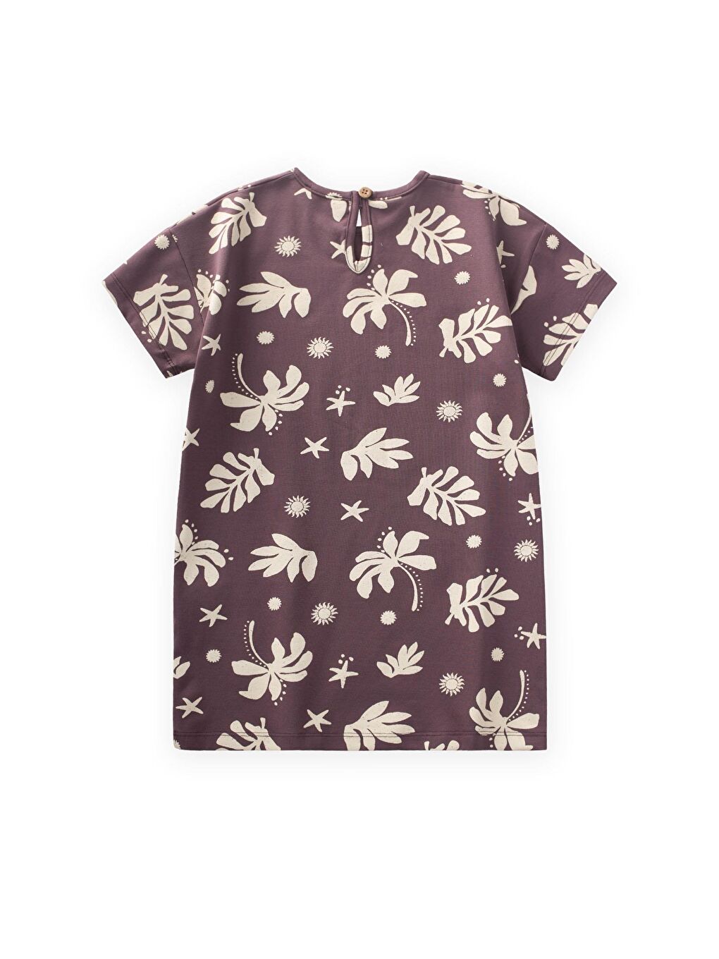 Mürdüm Kız Çocuk Tişört-1