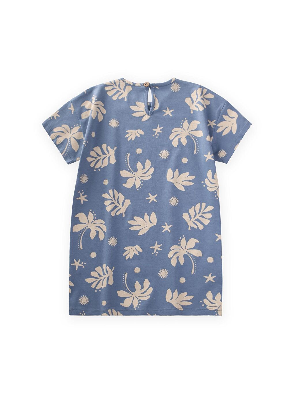 Mavi Kız Çocuk Tişört-1