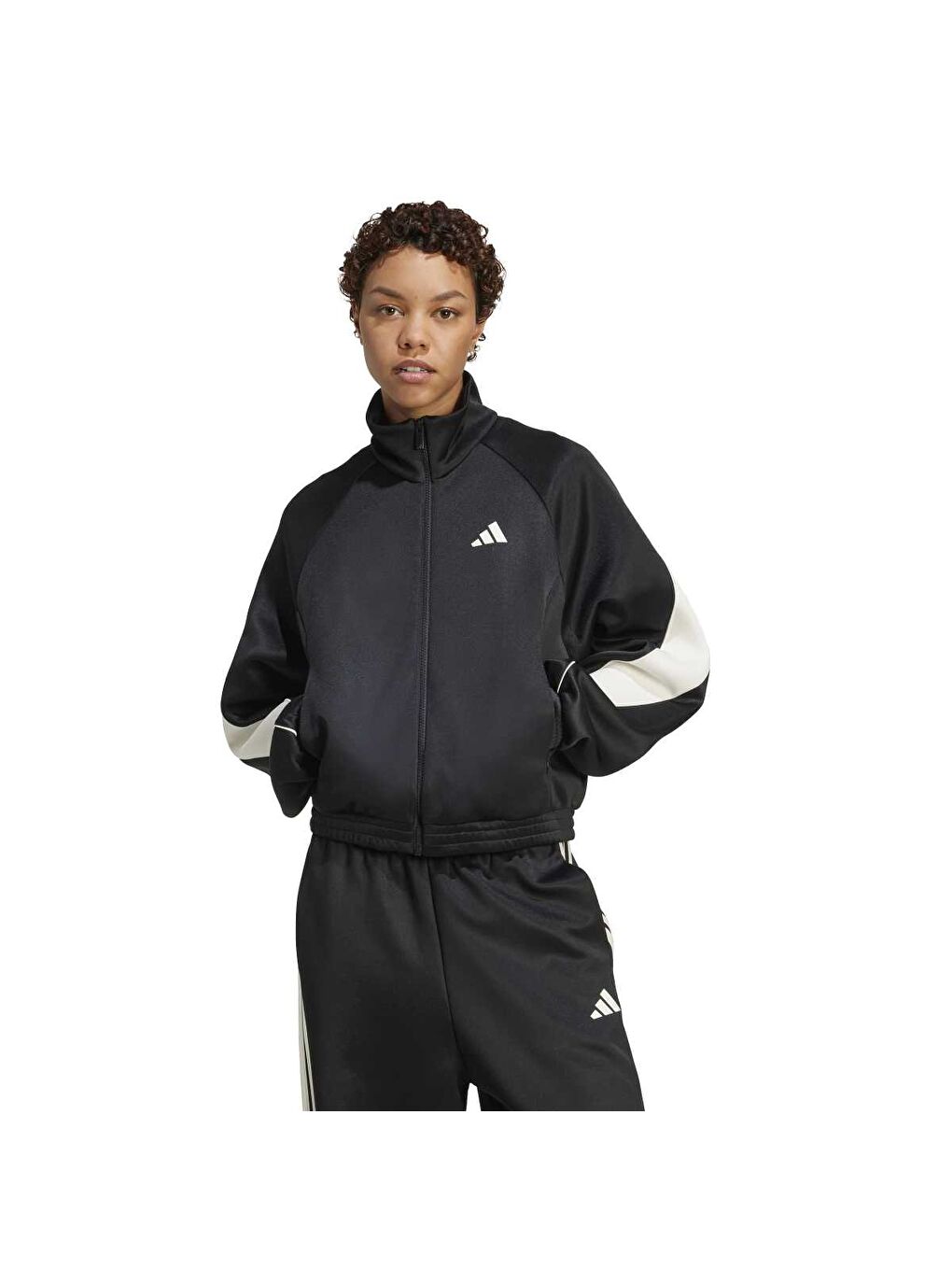 Stadium Kadın Siyah Dik Yaka Ceket