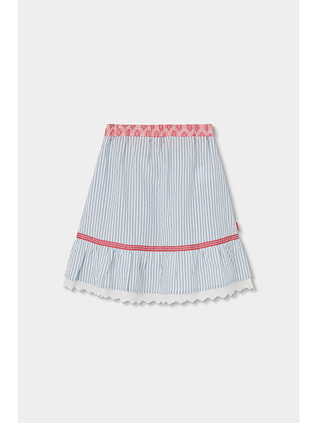 Karışık Çiçek Nakışlı Etek 2-6 Yaş Çok Renkli-1