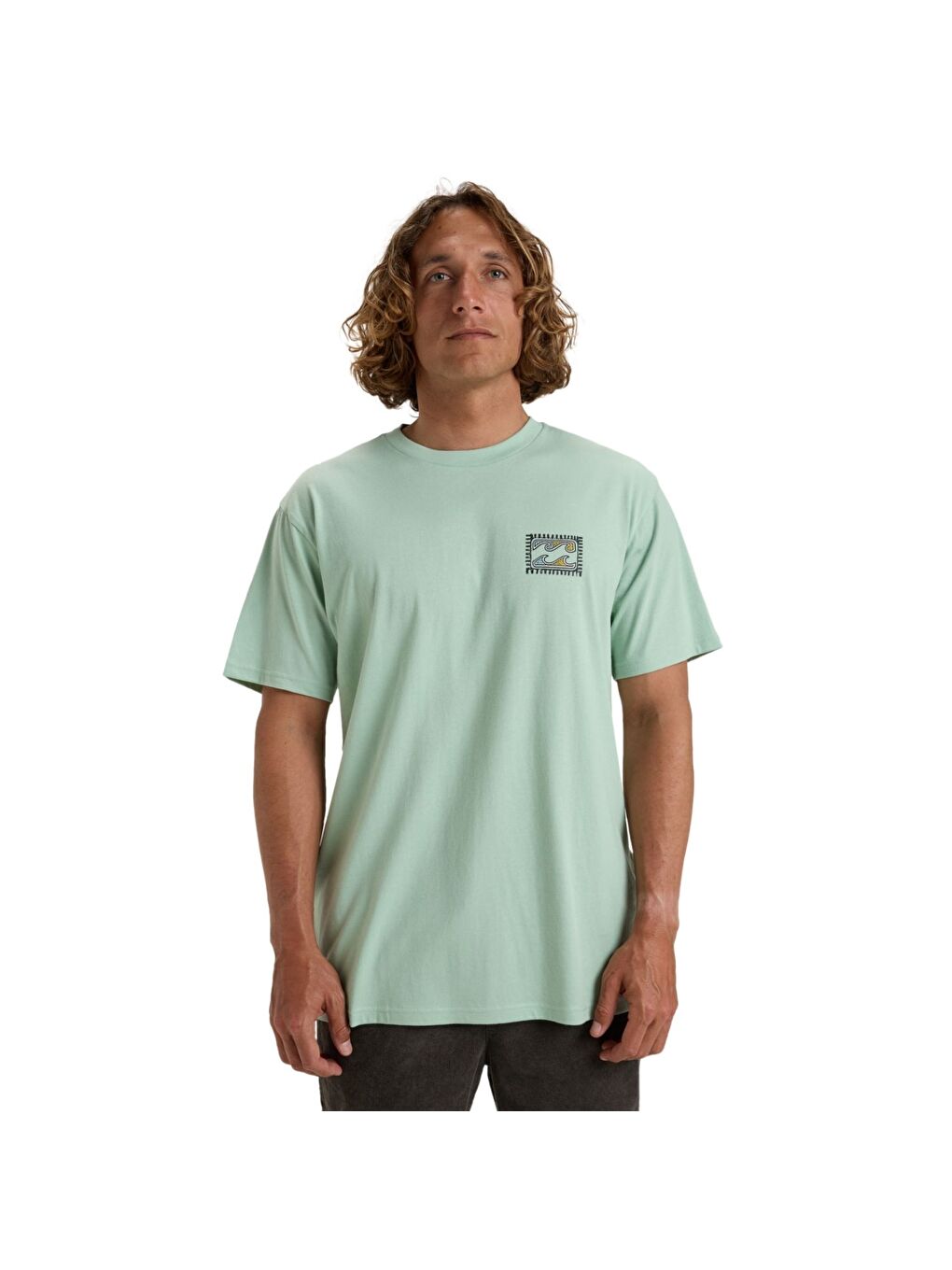 Yeşil Crayon Wave Erkek Tişört