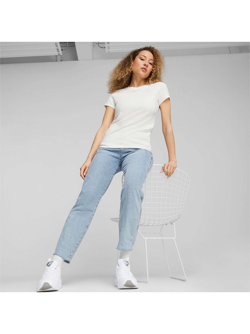 Beyaz HER Kadın Tişört-2