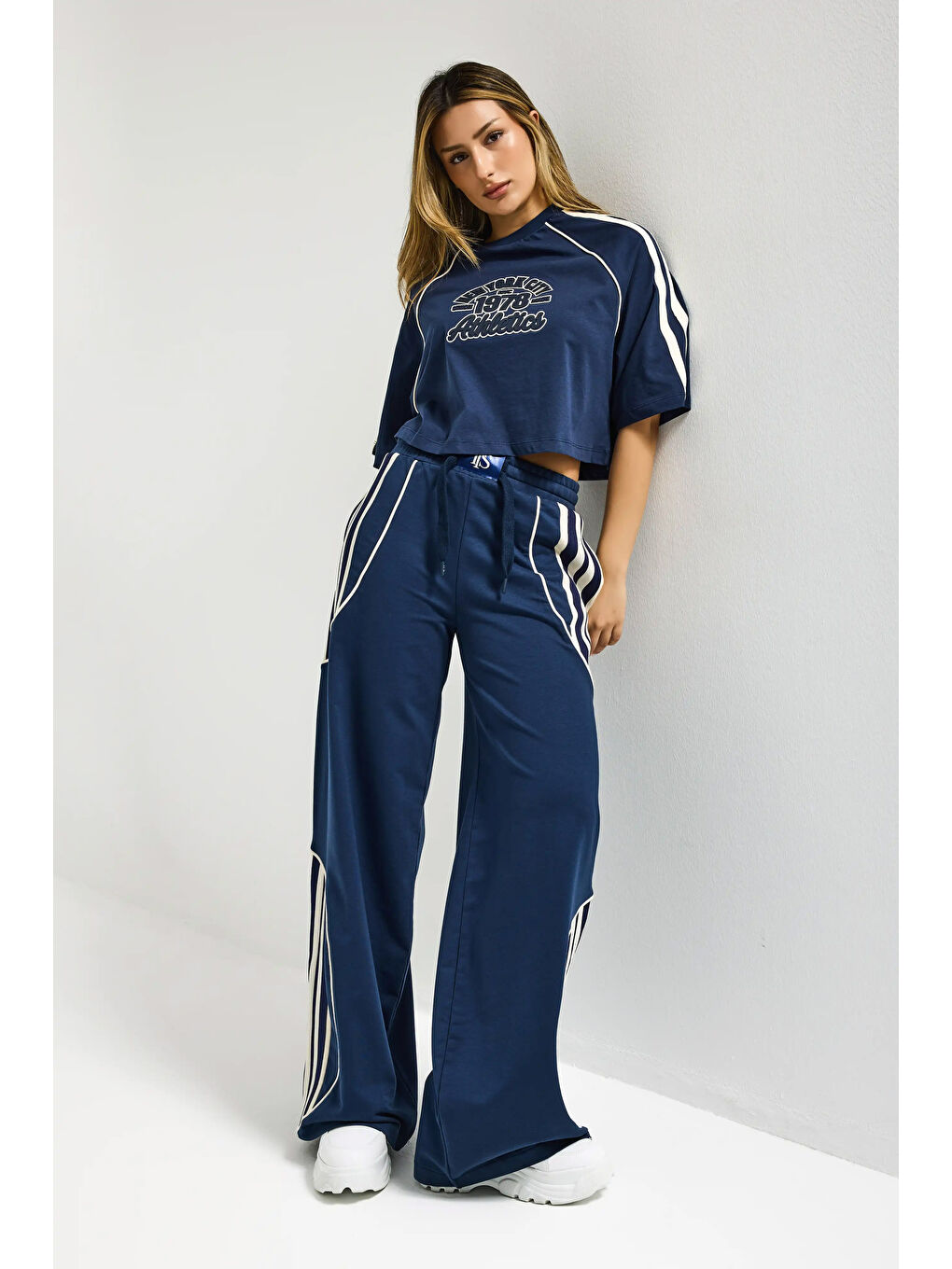 Kadın Lacivert s6-56 Alt Üst 2'li Tasarım Takım-5