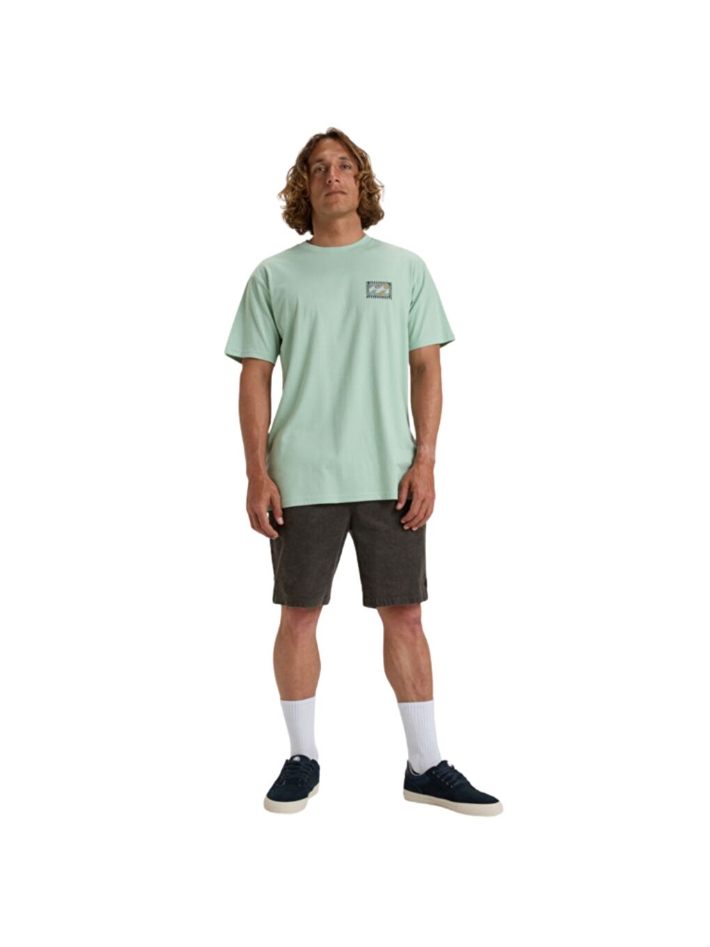 Yeşil Crayon Wave Erkek Tişört-1