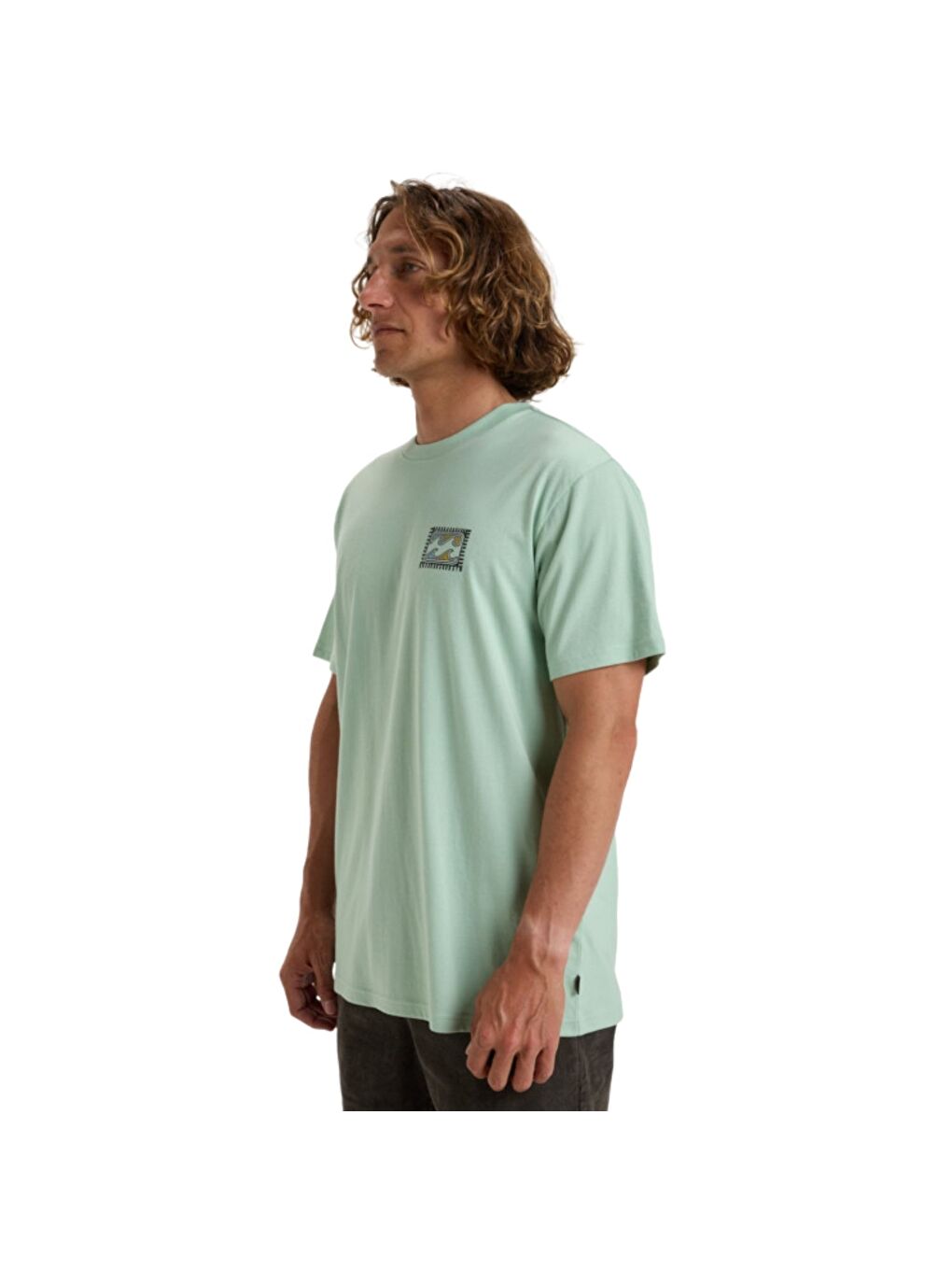 Yeşil Crayon Wave Erkek Tişört-2