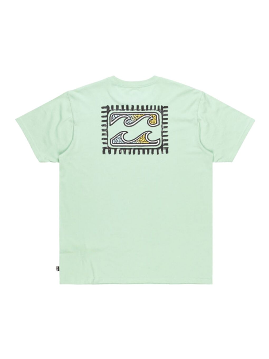 Yeşil Crayon Wave Erkek Tişört-6